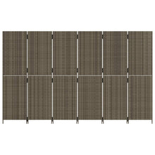 Load image into Gallery viewer, Separè 6 Pannelli Grigio in Polyrattan