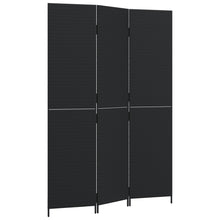 Load image into Gallery viewer, Separè 3 Pannelli Nero in Polyrattan