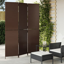 Load image into Gallery viewer, Separè 3 Pannelli Marrone in Polyrattan