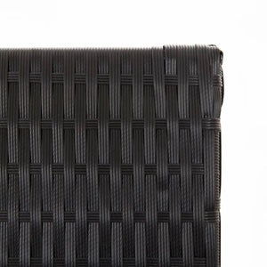 Separè 4 Pannelli Nero in Polyrattan