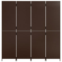 Carica l&#39;immagine nel visualizzatore di Gallery, Separè  4 Pannelli Marrone in Polyrattan