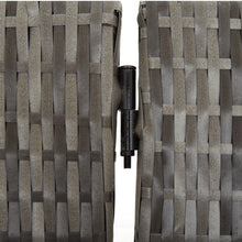 Load image into Gallery viewer, Separè 4 Pannelli Grigio in Polyrattan