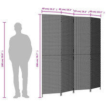 Load image into Gallery viewer, Separè 4 Pannelli Beige in Polyrattan