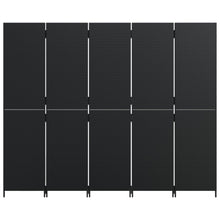 Load image into Gallery viewer, Separè 5 Pannelli Nero in Polyrattan
