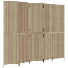 Load image into Gallery viewer, Separè 5 Pannelli Beige in Polyrattan