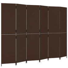 Load image into Gallery viewer, Separè 6 Pannelli Marrone in Polyrattan