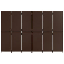 Load image into Gallery viewer, Separè 6 Pannelli Marrone in Polyrattan