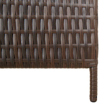 Load image into Gallery viewer, Separè 6 Pannelli Marrone in Polyrattan