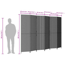 Load image into Gallery viewer, Separè 6 Pannelli Grigio in Polyrattan