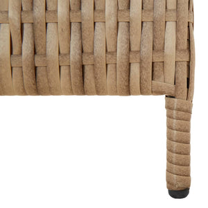 Separè 6 Pannelli Beige in Polyrattan