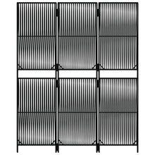 Load image into Gallery viewer, Separè 3 Pannelli Nero in Polyrattan