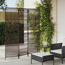 Load image into Gallery viewer, Separè 3 Pannelli Marrone in Polyrattan