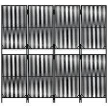 Load image into Gallery viewer, Separè 4 Pannelli Nero in Polyrattan