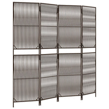 Load image into Gallery viewer, Separè 4 Pannelli Marrone in Polyrattan
