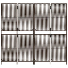 Load image into Gallery viewer, Separè 4 Pannelli Marrone in Polyrattan
