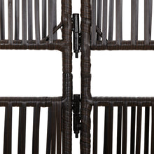 Load image into Gallery viewer, Separè 4 Pannelli Marrone in Polyrattan