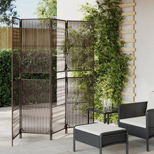 Load image into Gallery viewer, Separè 4 Pannelli Marrone in Polyrattan