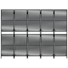 Load image into Gallery viewer, Separè 5 Pannelli Nero in Polyrattan