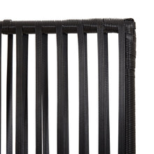 Load image into Gallery viewer, Separè 5 Pannelli Nero in Polyrattan