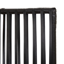 Load image into Gallery viewer, Separè per Ambienti a 6 Pannelli Nero in Polyrattan