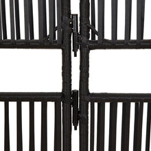 Load image into Gallery viewer, Separè per Ambienti a 6 Pannelli Nero in Polyrattan