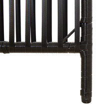 Load image into Gallery viewer, Separè per Ambienti a 6 Pannelli Nero in Polyrattan