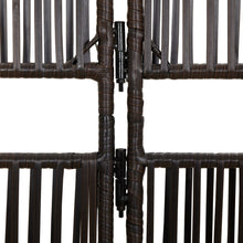 Load image into Gallery viewer, Separè per Ambienti a 6 Pannelli Marrone in Polyrattan