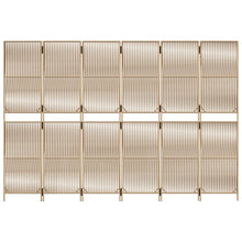 Load image into Gallery viewer, Separè per Ambienti a 6 Pannelli Beige in Polyrattan