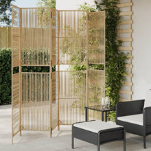 Load image into Gallery viewer, Separè per Ambienti a 6 Pannelli Beige in Polyrattan
