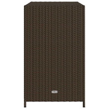 Carica l&#39;immagine nel visualizzatore di Gallery, Armadietto Portaoggetti da Giardino Marrone 83x45x76 cm in Polyrattan