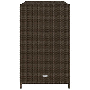 Armadietto Portaoggetti da Giardino Marrone 83x45x76 cm in Polyrattan