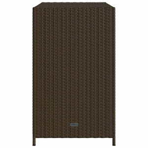 Armadietto Portaoggetti da Giardino Marrone 83x45x76 cm in Polyrattan