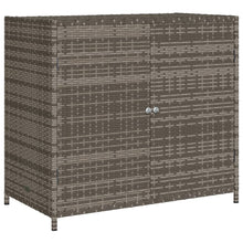 Carica l&#39;immagine nel visualizzatore di Gallery, Armadietto Portaoggetti da Giardino Grigio 83x45x76 cm in Polyrattan