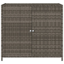 Carica l&#39;immagine nel visualizzatore di Gallery, Armadietto Portaoggetti da Giardino Grigio 83x45x76 cm in Polyrattan