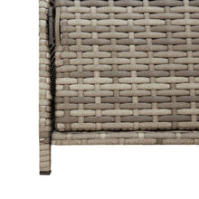 Carica l&#39;immagine nel visualizzatore di Gallery, Armadietto Portaoggetti da Giardino Grigio 83x45x76 cm in Polyrattan