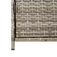 Carica l&#39;immagine nel visualizzatore di Gallery, Armadietto Portaoggetti da Giardino Grigio 83x45x76 cm in Polyrattan