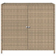 Carica l&#39;immagine nel visualizzatore di Gallery, Armadietto Portaoggetti da Giardino Beige 83x45x76 cm in Polyrattan