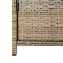 Carica l&#39;immagine nel visualizzatore di Gallery, Armadietto Portaoggetti da Giardino Beige 83x45x76 cm in Polyrattan