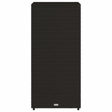 Carica l&#39;immagine nel visualizzatore di Gallery, Mobiletto Scaffale da Giardino Nero 50x55x115cm in Polyrattan