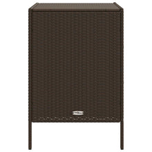 Indlæs billede til gallerivisning Mobiletto Cassettiera da Giardino Marrone 55x59x80cm in Polyrattan