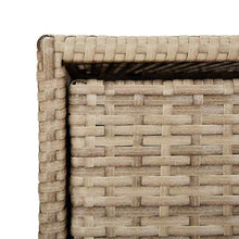 Carica l&#39;immagine nel visualizzatore di Gallery, Mobiletto Cassettiera da Giardino Beige 55x59x80cm in Polyrattan