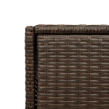 Carica l&#39;immagine nel visualizzatore di Gallery, Armadietto Portaoggetti da Giardino Marrone 55x55x111cm in Polyrattan