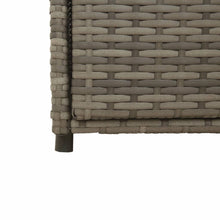 Carica l&#39;immagine nel visualizzatore di Gallery, Armadietto Portaoggetti da Giardino Grigio 55x55x111cm in Polyrattan
