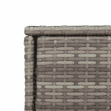 Carica l&#39;immagine nel visualizzatore di Gallery, Armadietto Portaoggetti da Giardino Grigio 55x55x111cm in Polyrattan