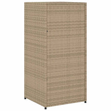 Carica l&#39;immagine nel visualizzatore di Gallery, Armadietto Portaoggetti da Giardino Beige 55x55x111cm in Polyrattan