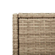 Carica l&#39;immagine nel visualizzatore di Gallery, Armadietto Portaoggetti da Giardino Beige 55x55x111cm in Polyrattan