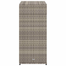 Carica l&#39;immagine nel visualizzatore di Gallery, Armadietto Portaoggetti da Giardino Grigio 105x55x113cm in Polyrattan