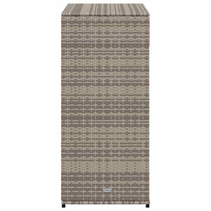 Armadietto Portaoggetti da Giardino Grigio 105x55x113cm in Polyrattan