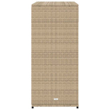 Carica l&#39;immagine nel visualizzatore di Gallery, Armadietto Portaoggetti da Giardino Beige 105x55x113cm in Polyrattan