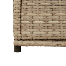 Carica l&#39;immagine nel visualizzatore di Gallery, Armadietto Portaoggetti da Giardino Beige 105x55x113cm in Polyrattan